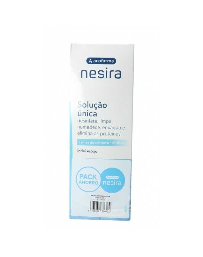 Nesira Solucion Única Lentes de Contacto 2x250 ml + 60 ml