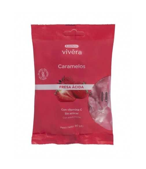 Vivera Caramel Sour Strawberry Bag 60 grams