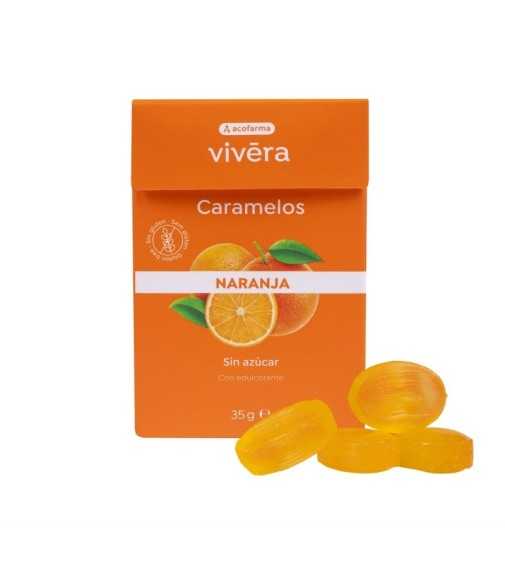 Vivera Caramelo Naranja Caja 35 gramos