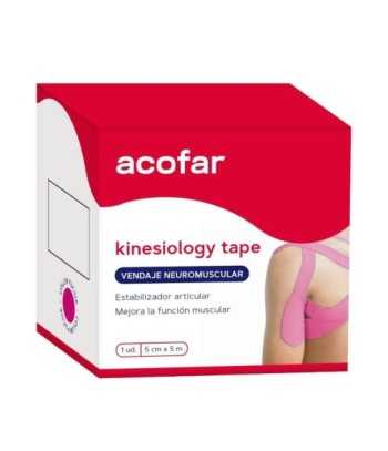 Acofar Kinesiology Tape Venda Fucsia 5x5 cm