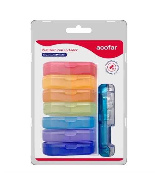 Acofar Compact Pill Box with Cutter