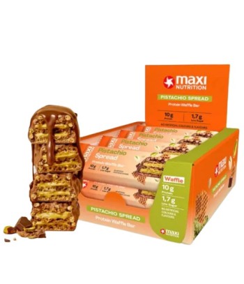 Maxi Nutrition Waffle Bar Pistachio Spread Protein 12 units