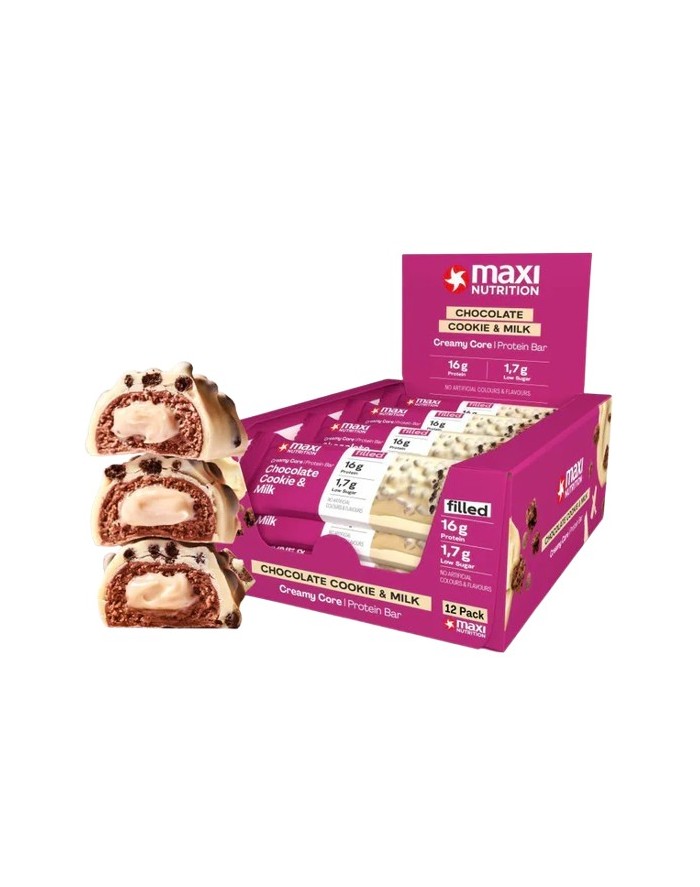 Maxi Nutrition Creamy Core Bars Chocolate Milk 12 unidades