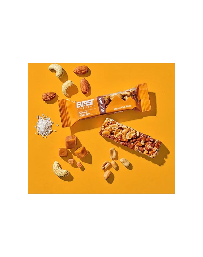Evrst Bar Nutbar Dark Caramel & Sea Salt Caja 15 unidades