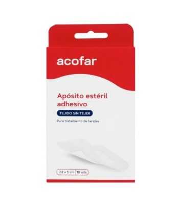 Acofar Sterile Adhesive Dressing 10x15 cm 10 units.