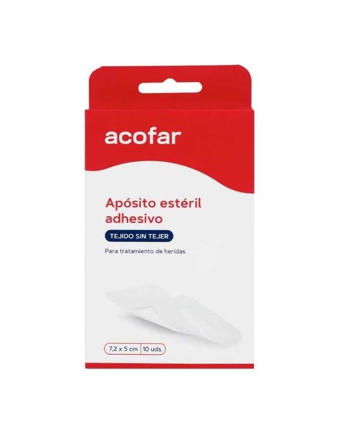 Acofar Apósito Estéril Adhesivo 10x8 cm 10 uds