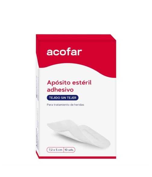 Acofar Apósito Estéril Adhesivo 7.2x5 cm 10 uds