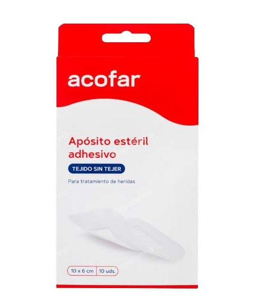 Acofar Apósito Estéril Adhesivo 10x6 cm 10 uds