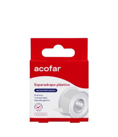 Acofar Esparadrapo Plástico Microperforado 5x2.5 cm