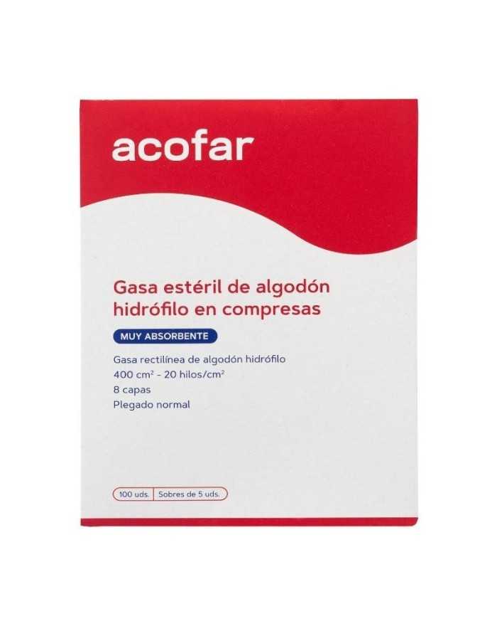 Acofar Sterile Hydrophilic Cotton Gauze in Compresses 20x40 cm 100 units