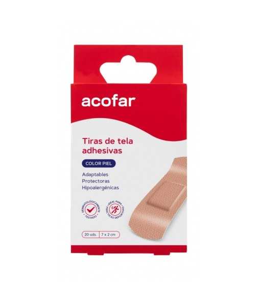 Acofar Tirita Tela Piel 20 uds
