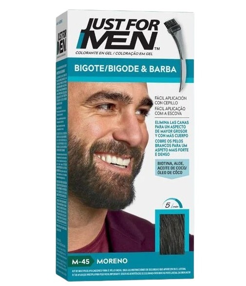 Just For Men Bigote y Barba Moreno