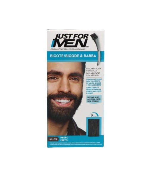 Just For Men Bigote y Barba Negro
