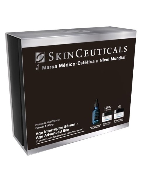 SkinCeuticals Cofre Age Interrupter Ultra Sérum 30 ml + AGE Advanced Eye 15 ml + Regalo