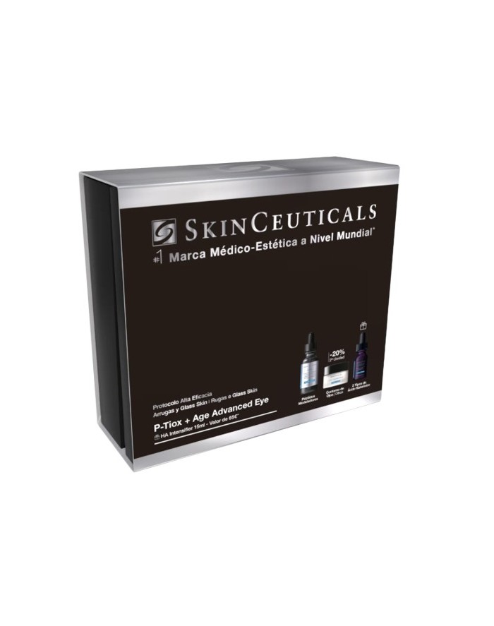 SkinCeuticals Cofre P.Tiox 30 ml + AGE Advanced Eye 15 ml + Regalo