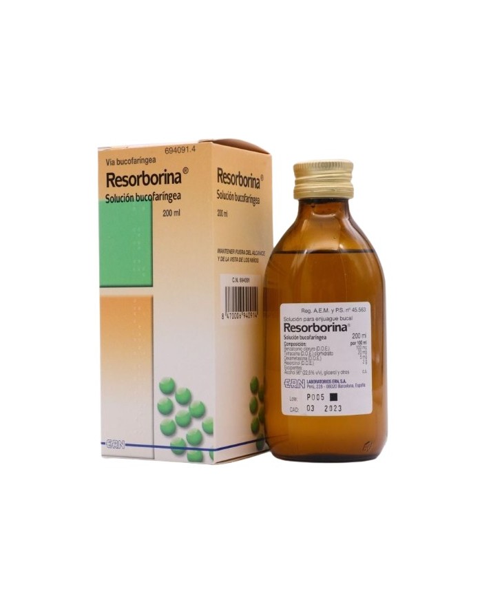 Resorborina Solución Bucofaríngea 200 ml