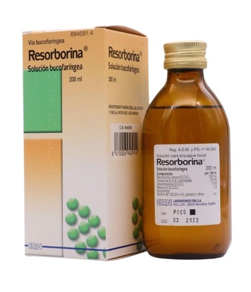Resorborina Solución Bucofaríngea 200 ml