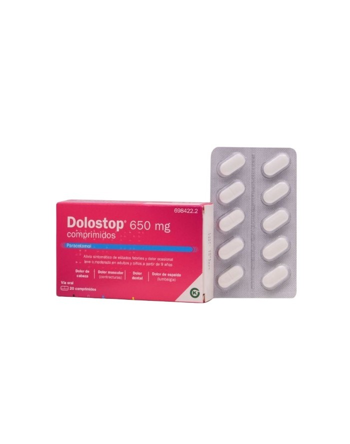 Dolostop 650mg 20 Comprimidos