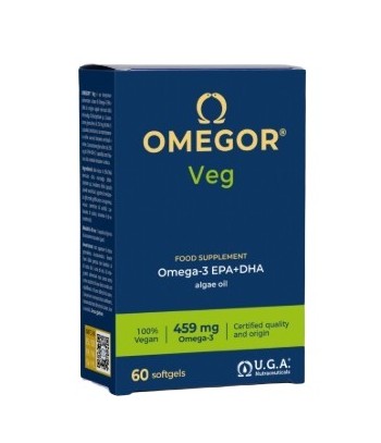 UGA Omegor Veg Omega 3 Vegetable 60 Capsules