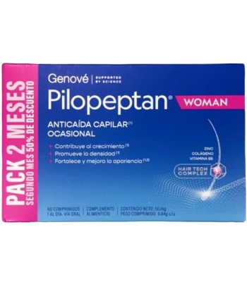 Pilopeptan Woman Pack 2 Meses Tratamiento 60 Comprimidos