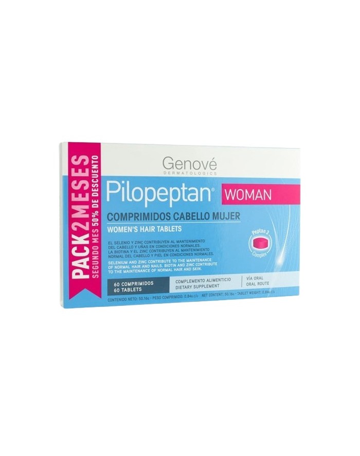 Pilopeptan Woman Pack 2 Meses Tratamiento 60 Comprimidos