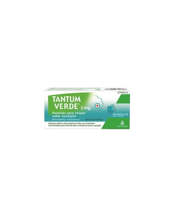 Tantum Verde 3 mg 20 Pastillas Eucalipto