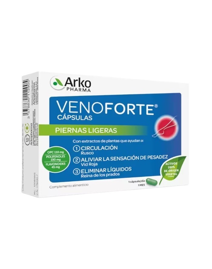 Arkopharma Venoforte Piernas Ligeras 30 Cápsulas