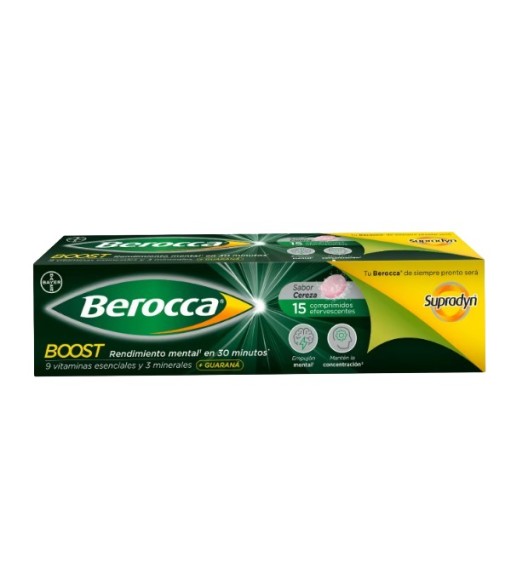 Compra Berocca Boost Con Guaraná 15 Comprimidos Efervescentes en...