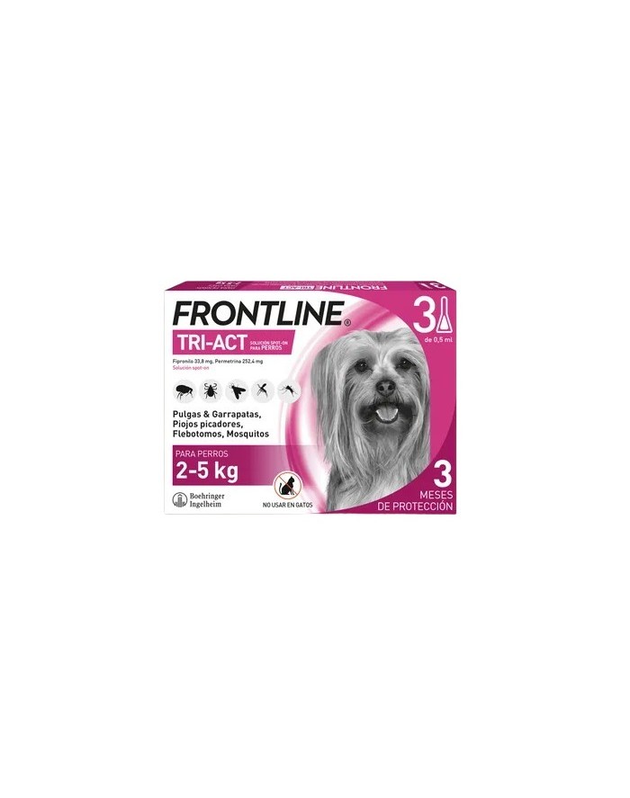 Frontline Tri-Act 2-5 kg XS 3 Pipetas