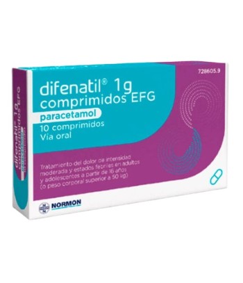 Difenatil 1 g 10 comprimidos