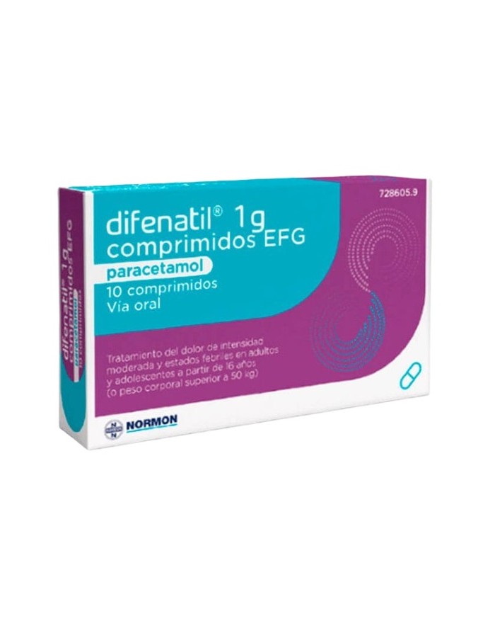 Difenatil 1 g 10 comprimidos