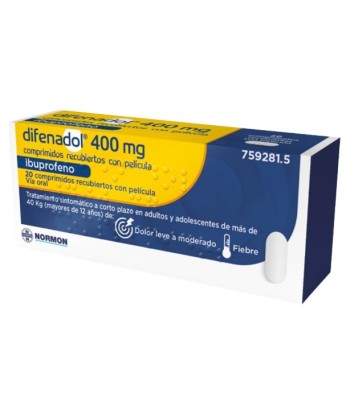 Difenadol 400 mg 20 comprimidos