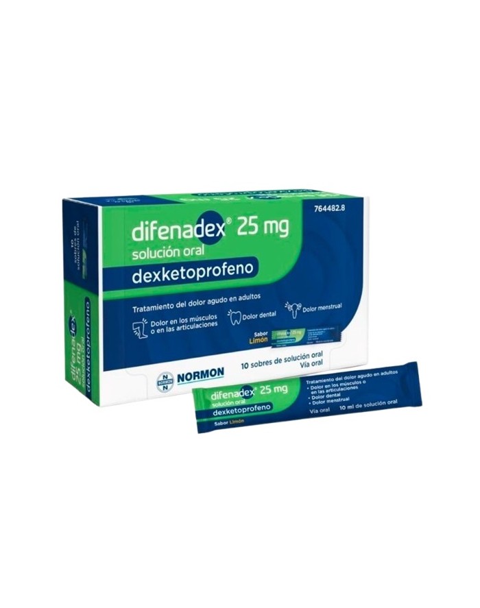 Difenadex 25 mg 10 sobres