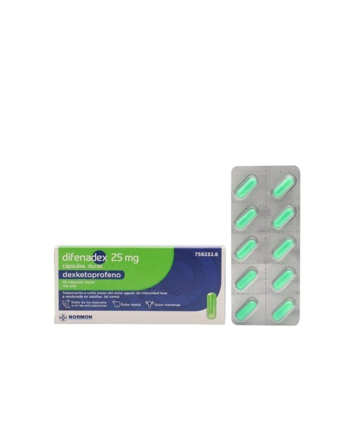 Difenadex 25 mg 10 comprimidos
