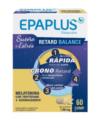 Epaplus Sleep Melatonina Retard Balance 60 comprimidos