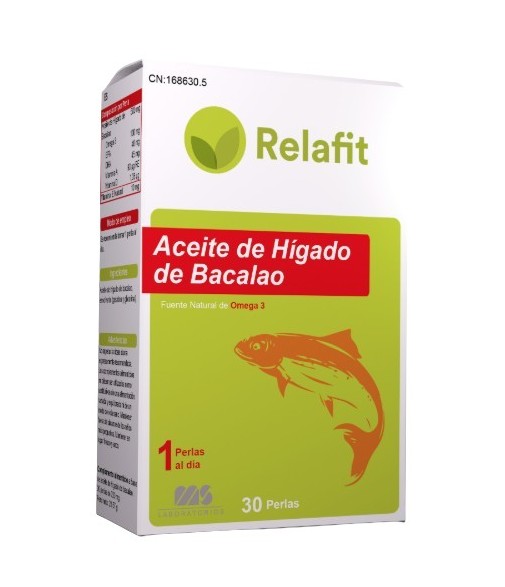 Relafit Aceite Hígado de Bacalao 30 Perlas