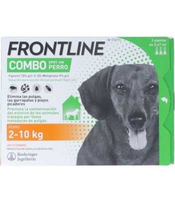 Frontline Combo Perros 2-10 kg 3 pipetas