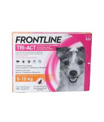 Frontline Tri-Act Perros 5-10 kg S 3 pipetas