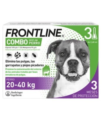 Frontline Combo Perros 20-40 kg 3 pipetas