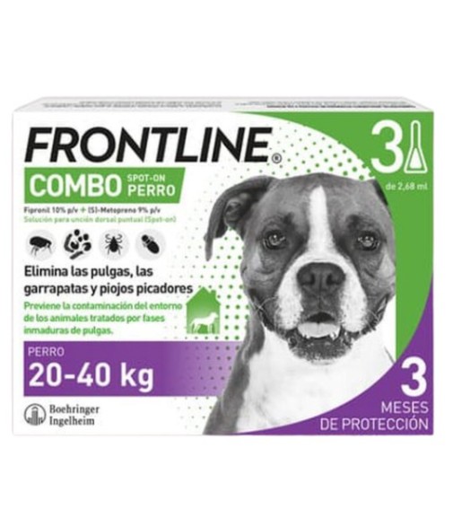 Frontline Combo Perros 20-40 kg 3 pipetas