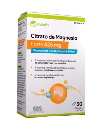 Relafit Magnesium Citrate Forte 625 mg 30 capsules