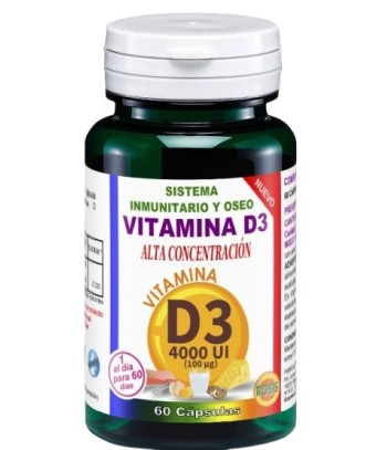 Robis Vitamina D3 4000 UI 60 cápsulas