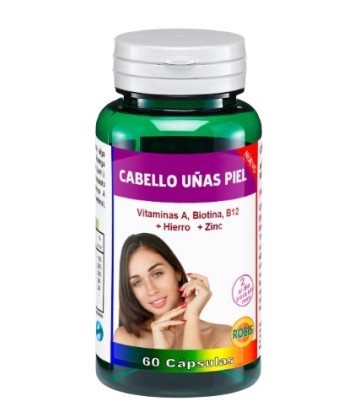 Robis Cabello Uñas Piel Bio 60 cápsulas