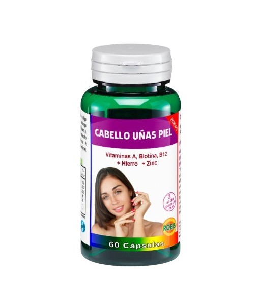 Robis Cabello Uñas Piel Bio 60 cápsulas
