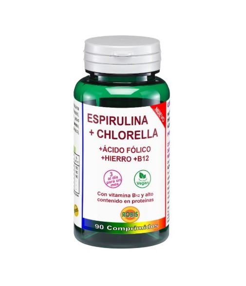 Robis Espirulina + Chlorella Bio 90 comprimidos