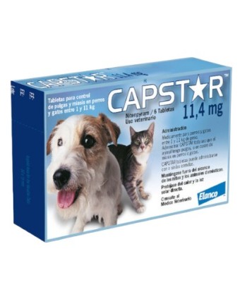 Capstar 11.4 mg 0,5-11 kg 6 comprimidos