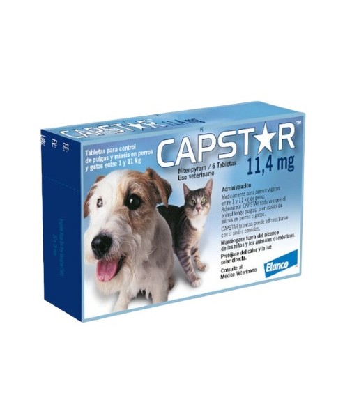 Capstar 11.4 mg 0,5-11 kg 6 comprimidos
