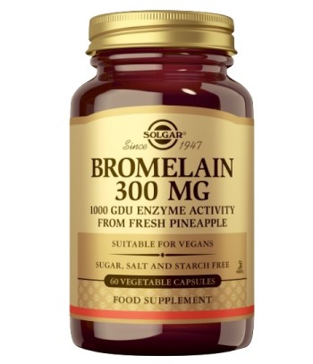 Solgar Bromelina 300 mg 60 cápsulas
