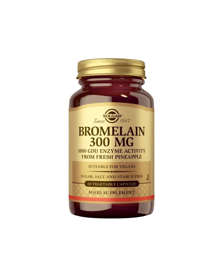 Solgar Bromelina 300 mg 60 cápsulas