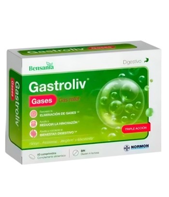 Bensania Gastroliv Gases 60 tablets